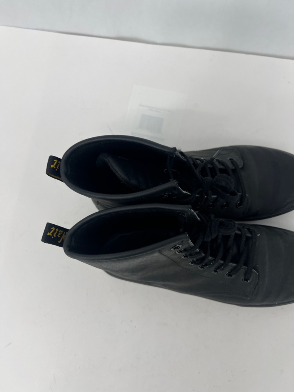 Dr. Martens Sheridan Matte Black Lace-Up High Top Boots - Picture 4 of 12
